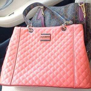 Guess Pink quilted purse, new, 13"×9"x6"